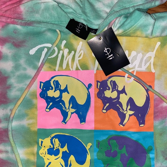 🚨ON SALE!! ⚡️Pink Floyd Tie dye Animals Pullover Hoodie⚡️ - Picture 5 of 5
